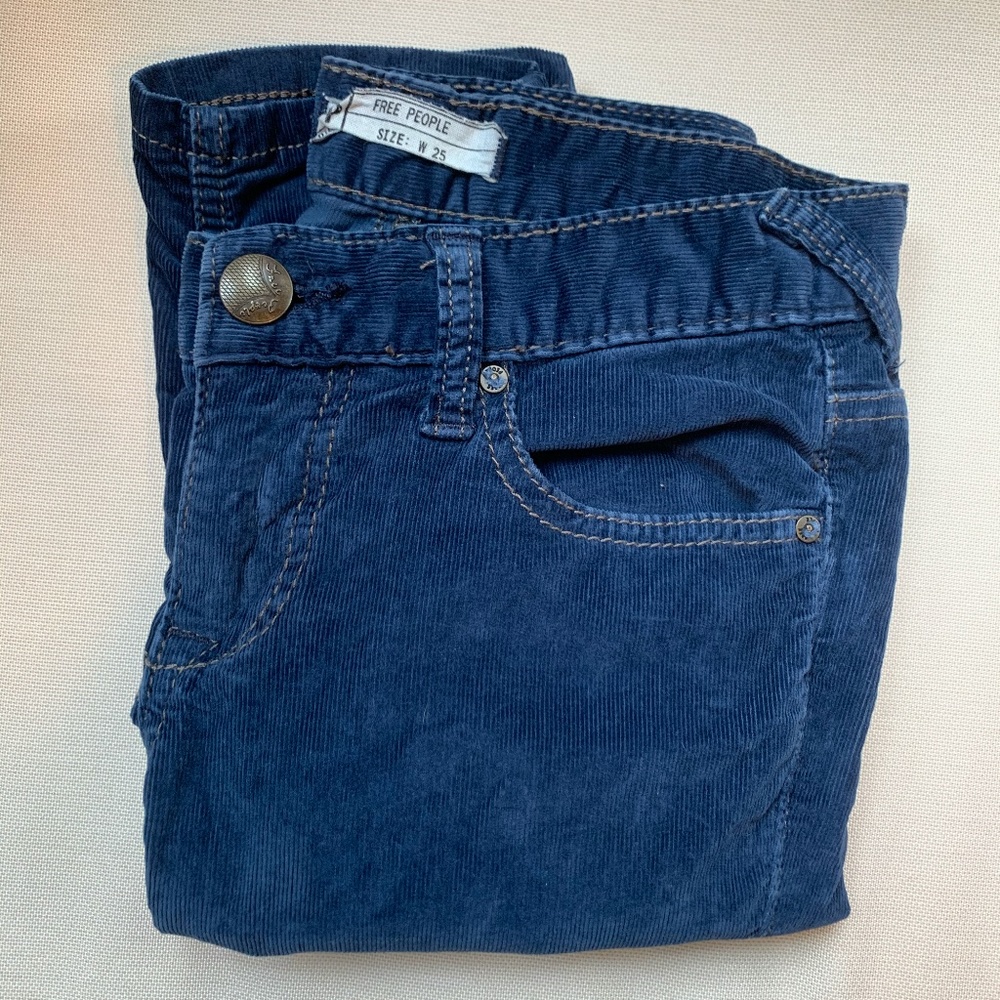 Free People Skinny 5 Pocket Corduroy Pants.